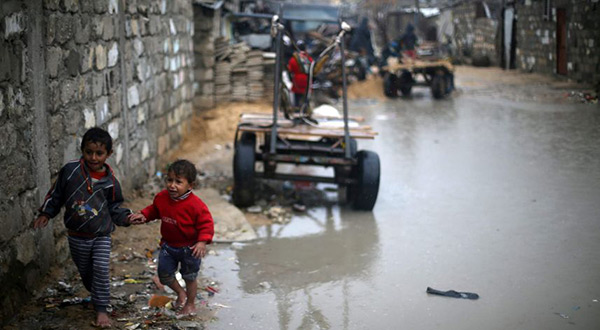 Palestinian children in Gaza